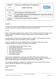 ESR Hub Search - ESR Hub - NHS Electronic Staff Record